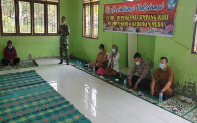 SOSIALISASI Pelaksanaan Vaksinasi Covid-19 SMP Negeri 6 Kejuruan Muda